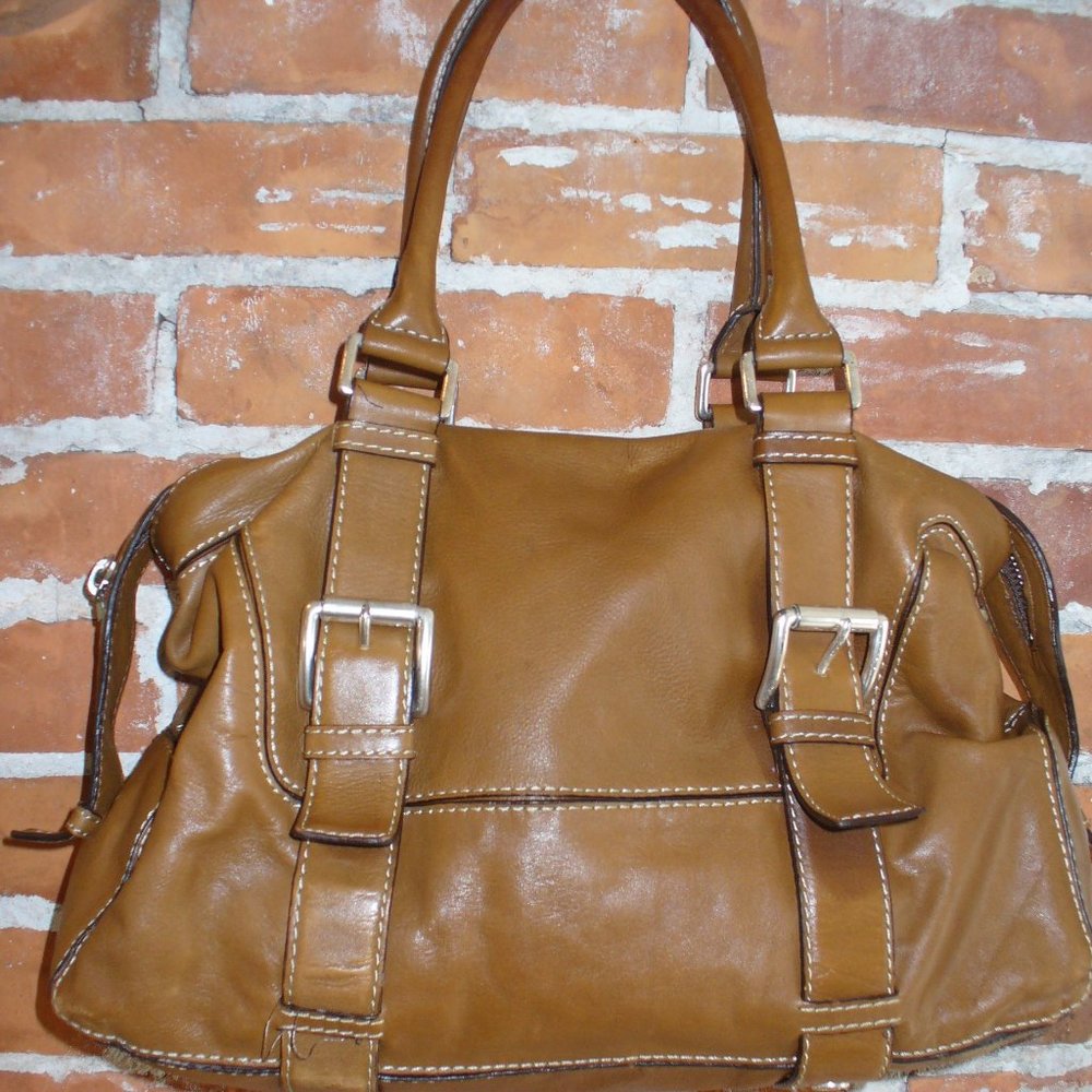 Michael Kors Caramel Leather Satchel